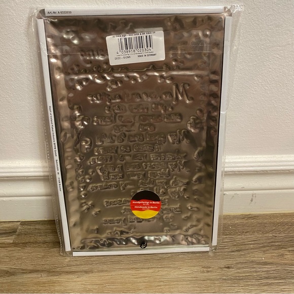 Irish Blessing Metallic Sign - Handmade - Picture 3 of 3